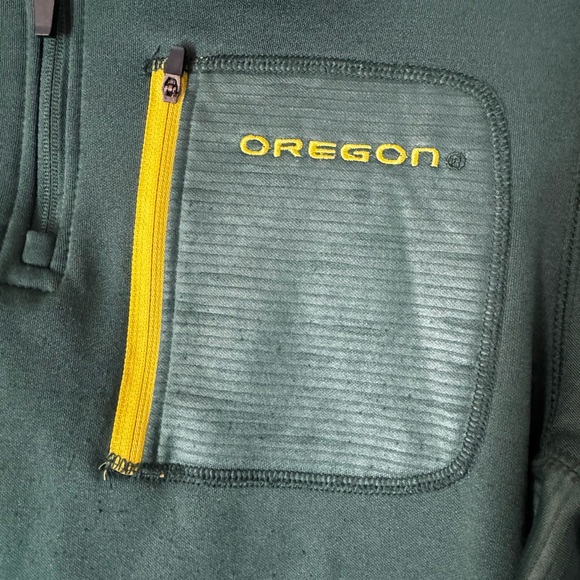 Oregon Ducks Quarter-Zip Pullover-M - Picture 3 of 3